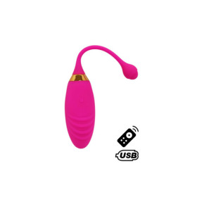 SUNDAY, Un Œuf vibrant USB avec télécommande, dans un silicone médical doux et rainuré 